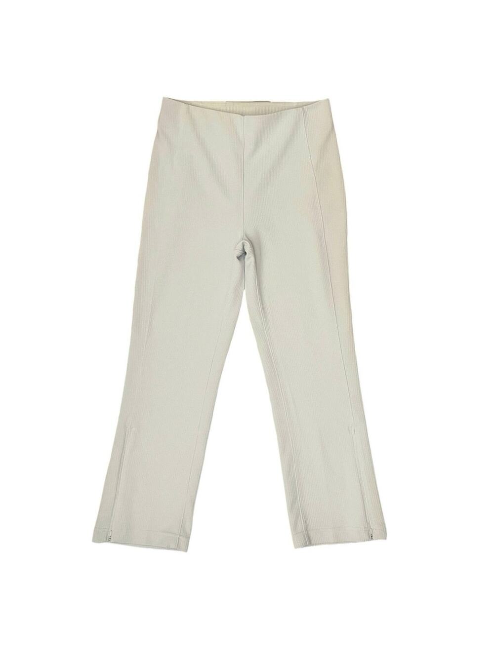 Lululemon Ribbed Softstreme Zip-Leg
High-Rise Cropped Pants 25" Bone Size 8
